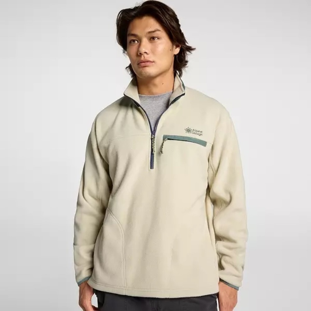 Alpine Design Men's Polar Fleece Half Zip. NWT